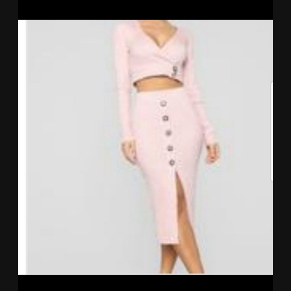 Light Pink Skirt Set